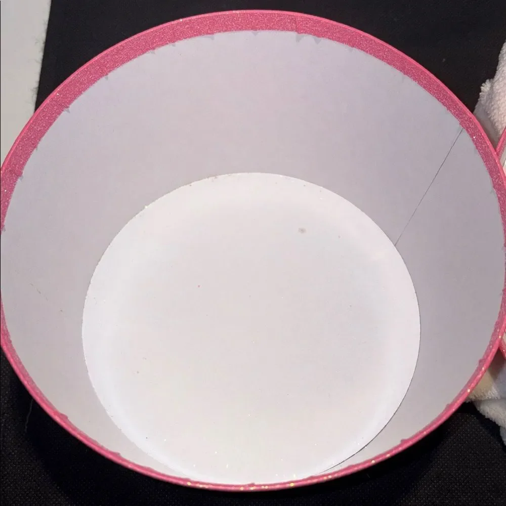 Plush Cupcake Decorative Box in Pink with Cream Frosting